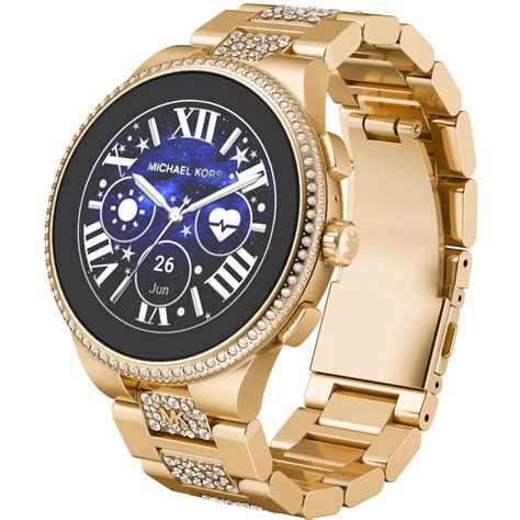 gold michael kors smartwatch|mk gen 6 smartwatch.